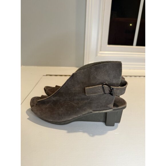 NEW Trippen Womens Mandarin Heeled Sandal Brown Leather UK 39 US 8.5 $392 [jb] - Picture 5 of 11